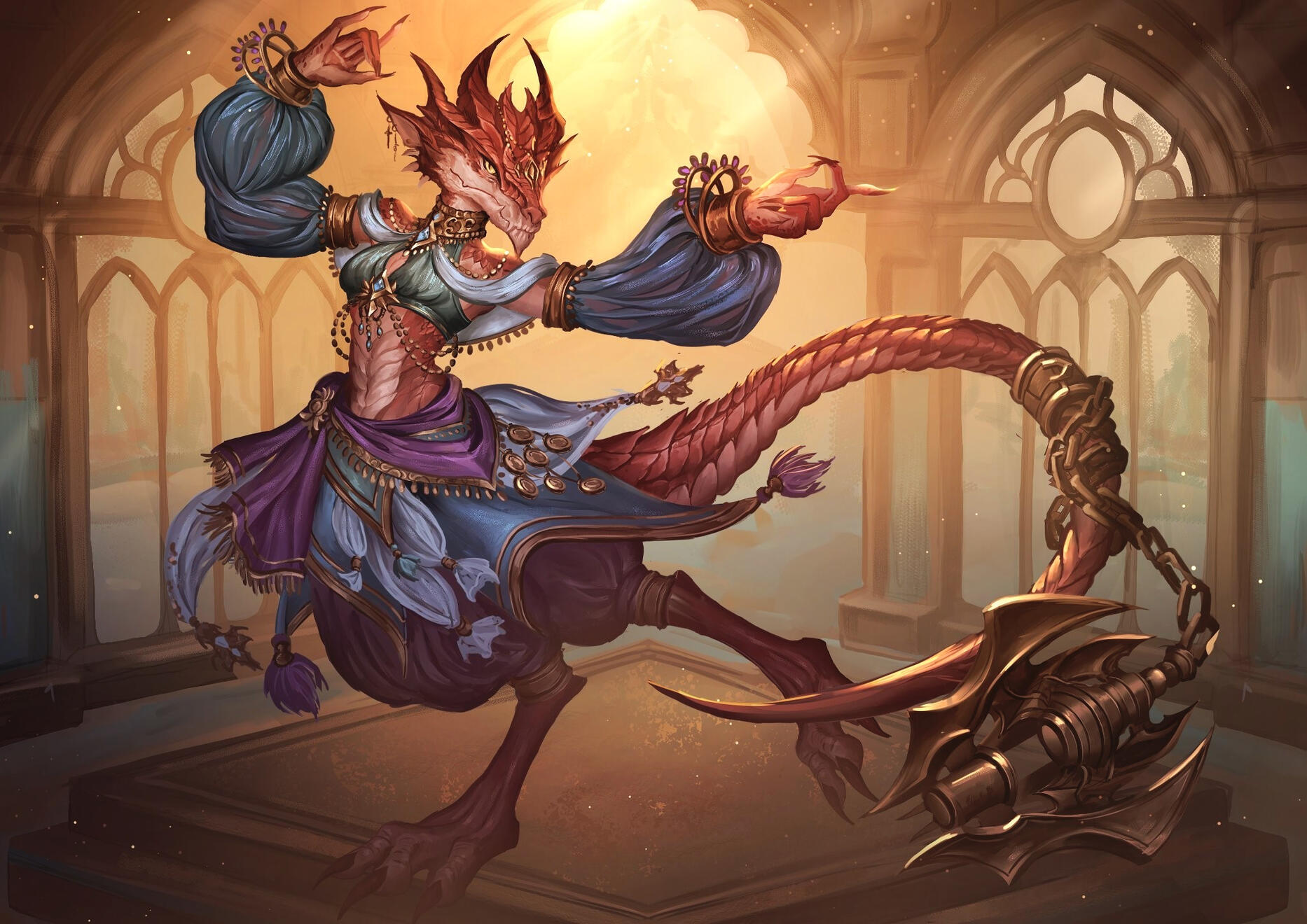 Mortal Desert (Kobold Dancer) - Concept art Commission